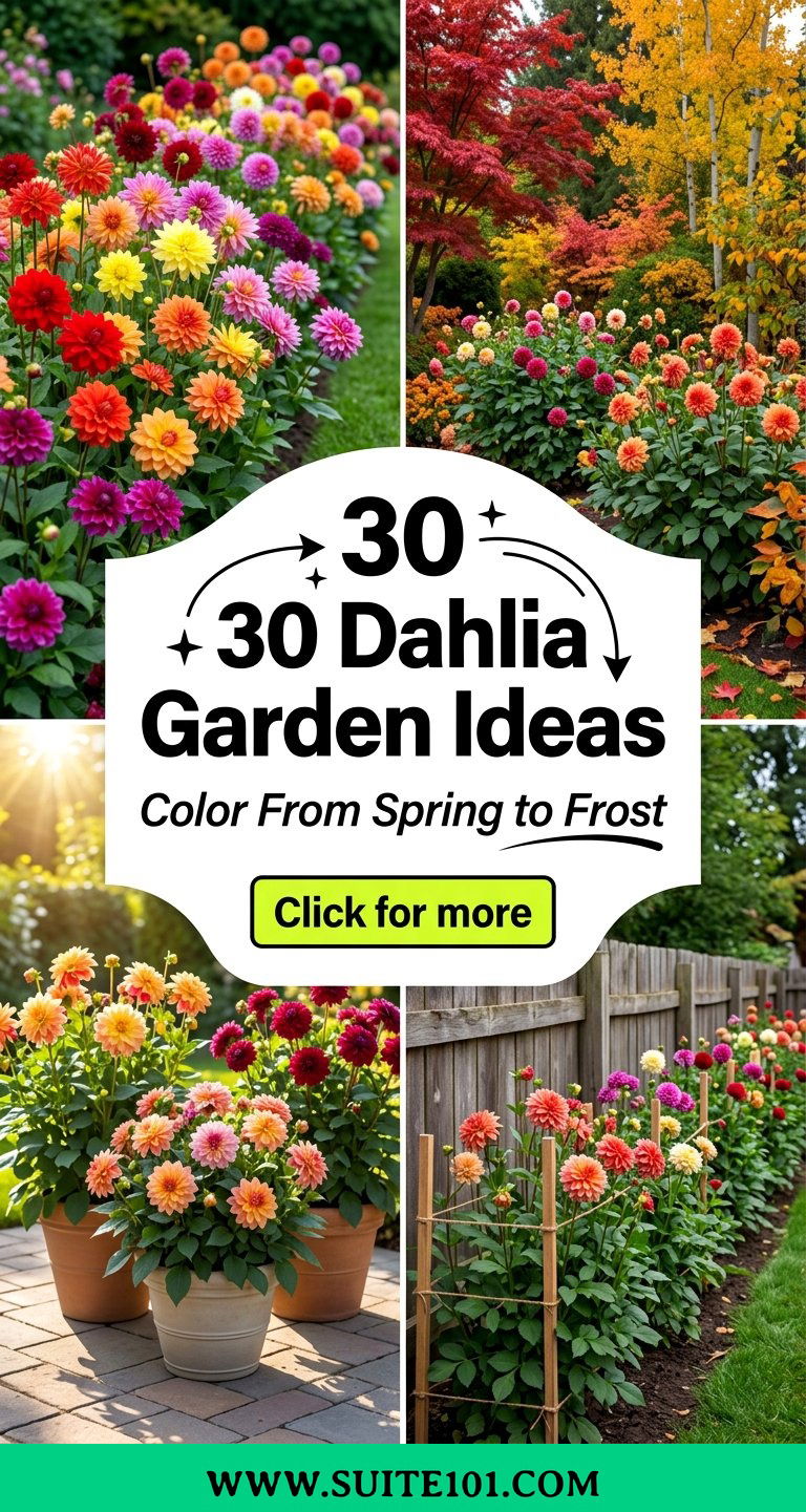 30 Dahlia Garden Ideas for Stunning Color From Spring to Frost - 30 Dahlia Garden Ideas for Stunning Color From Spring to Frost