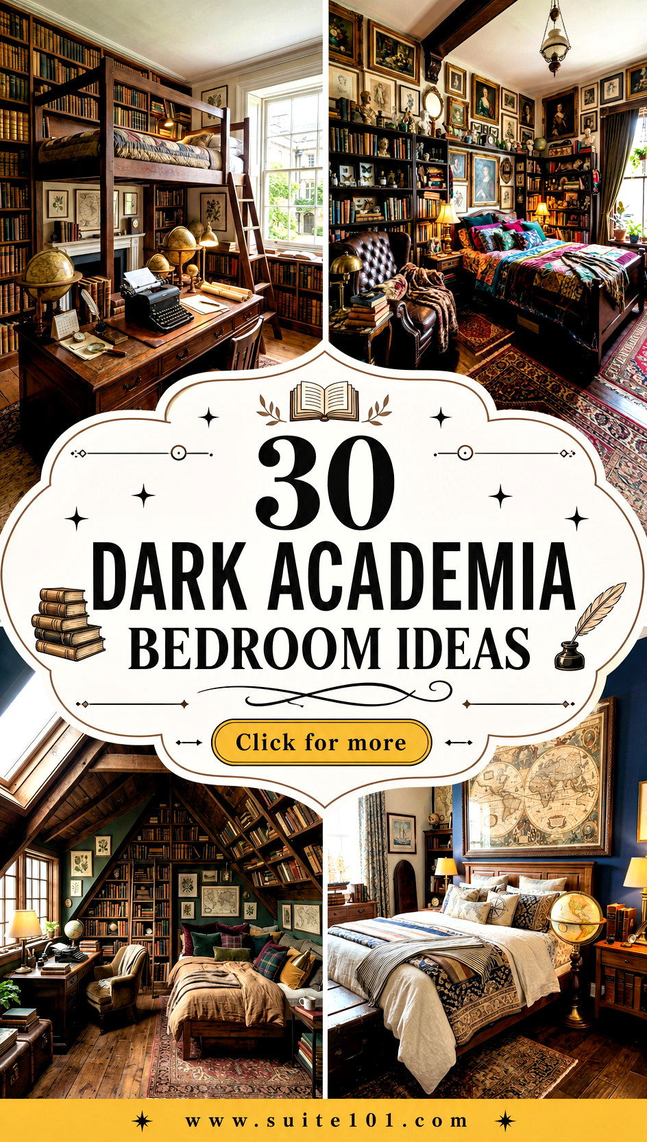 30 Dark Academia Bedroom Ideas For Cozy Study Nights At Home - 30 Dark Academia Bedroom Ideas For Cozy Study Nights At Home