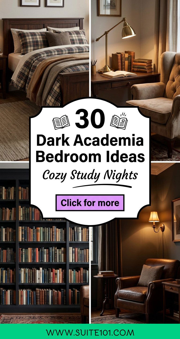 30 Dark Academia Bedroom Ideas For Cozy Study Nights At Home - 30 Dark Academia Bedroom Ideas For Cozy Study Nights At Home