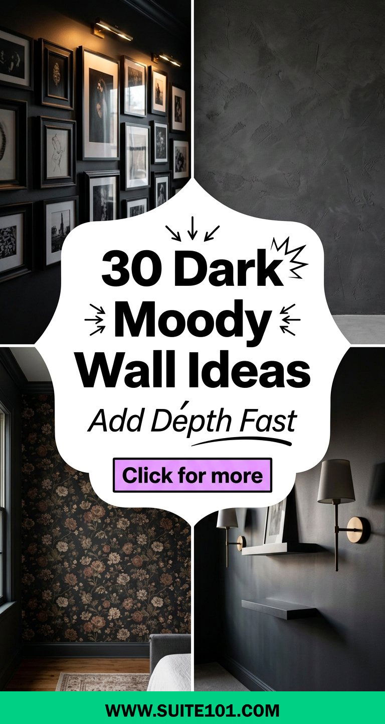 30 Dark Moody Wall Ideas To Add Depth And Character Fast - 30 Dark Moody Wall Ideas To Add Depth And Character Fast