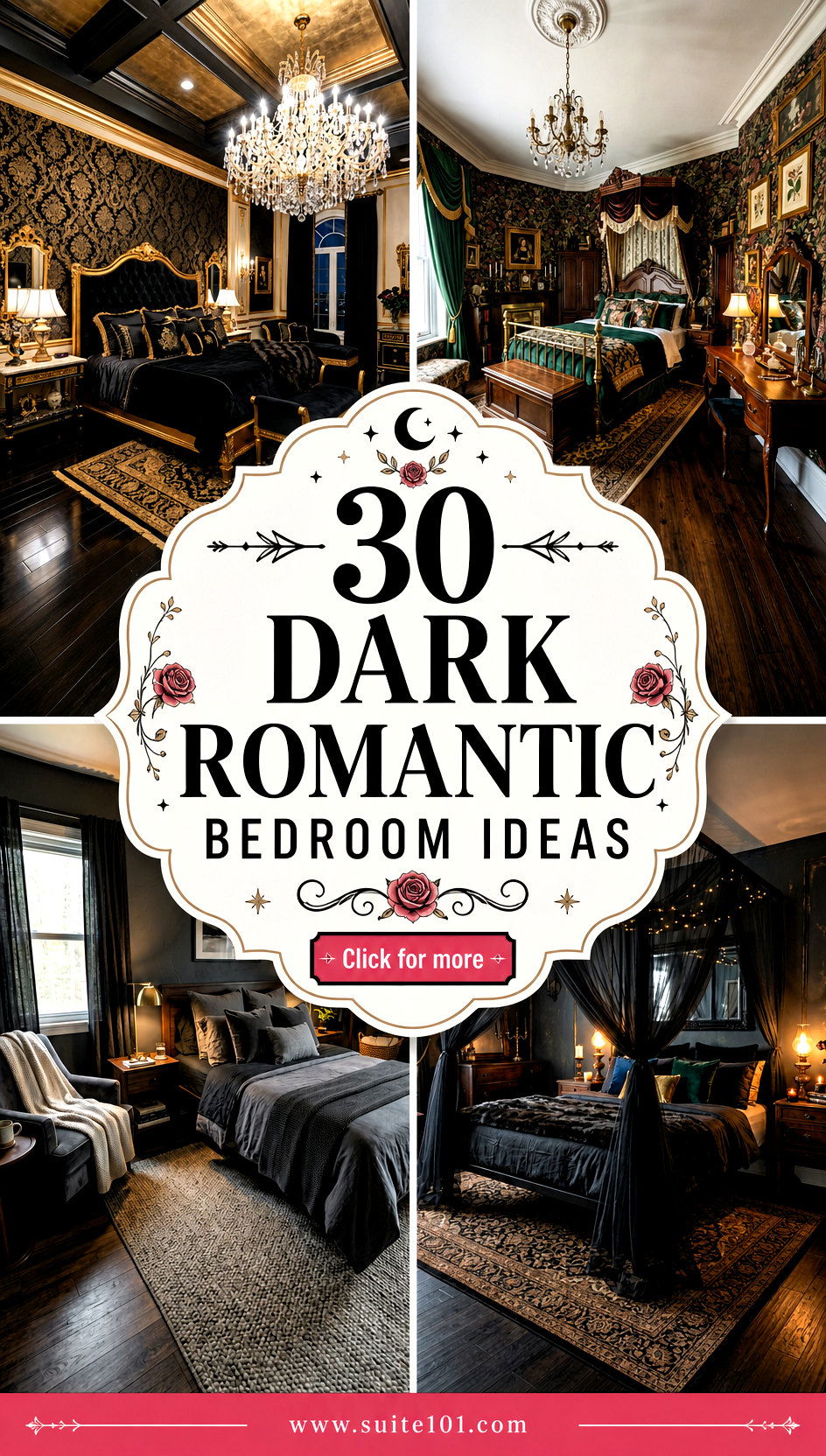 30 Dark Romantic Bedroom Ideas For Cozy Gothic-Modern Nights - 30 Dark Romantic Bedroom Ideas For Cozy, Gothic-Modern Nights