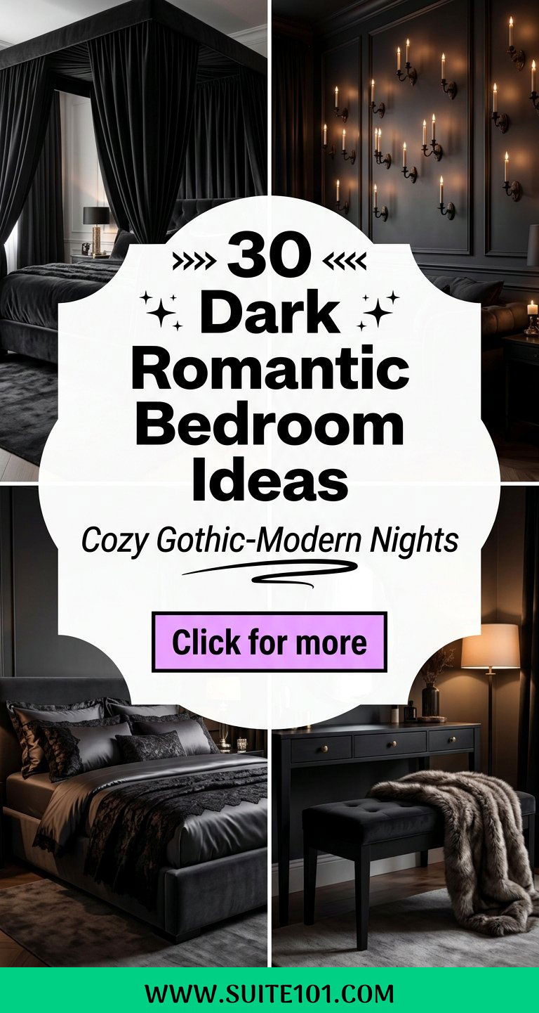 30 Dark Romantic Bedroom Ideas For Cozy Gothic-Modern Nights - 30 Dark Romantic Bedroom Ideas For Cozy, Gothic-Modern Nights