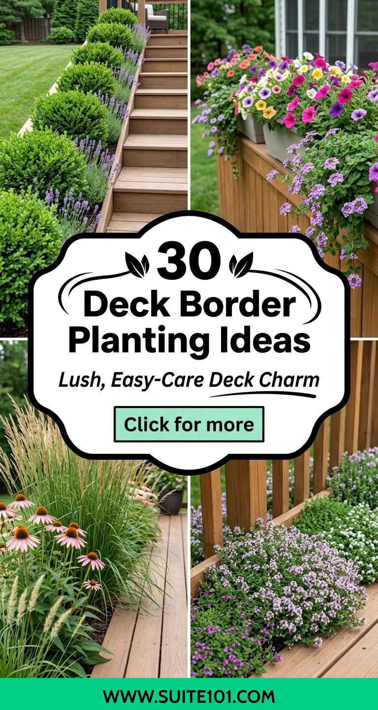 30 Deck Border Planting Ideas For Lush Easy-Care Deck Charm - 30 Deck Border Planting Ideas For Lush, Easy-Care Deck Charm