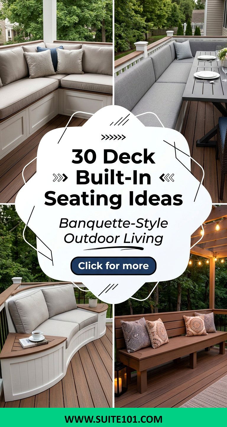30 Deck Built-In Seating Ideas For Banquette-Style Outdoor Living - 30 Deck Built-In Seating Ideas For Banquette-Style Outdoor Living