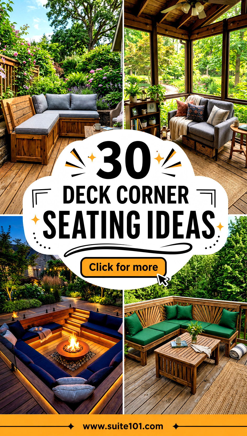 30 Deck Corner Seating Ideas For Cozy Nooks And Big Relaxation - 30 Deck Corner Seating Ideas For Cozy Nooks And Big Relaxation