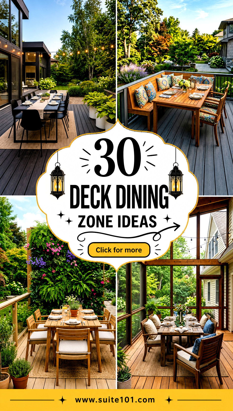 30 Deck Dining Zone Ideas For Hosting Nights Under The Stars - 30 Deck Dining Zone Ideas For Hosting Nights Under The Stars