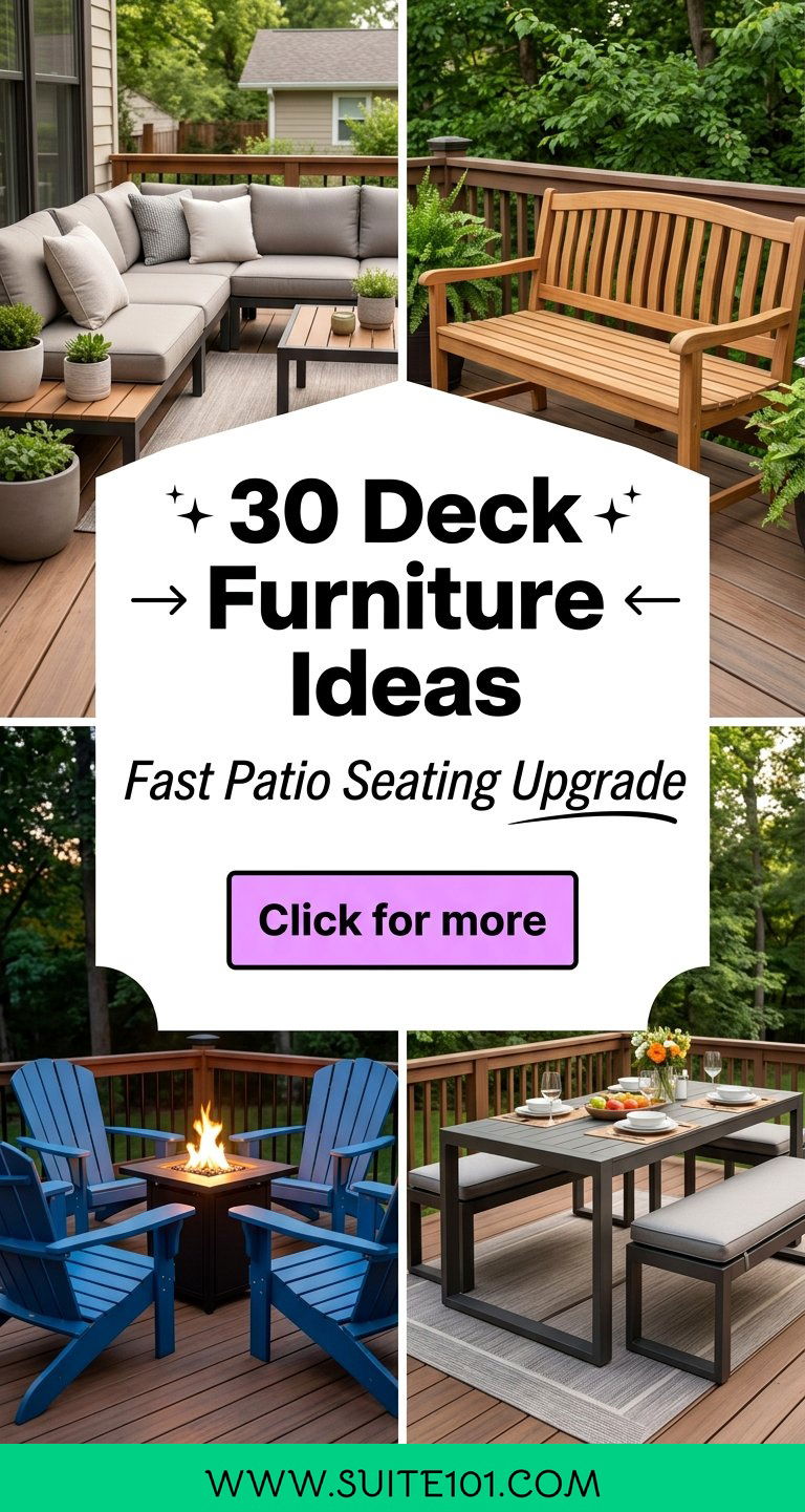 30 Deck Furniture Ideas Upgrade Your Patio Seating Fast Today - 30 Deck Furniture Ideas: Upgrade Your Patio Seating Fast Today