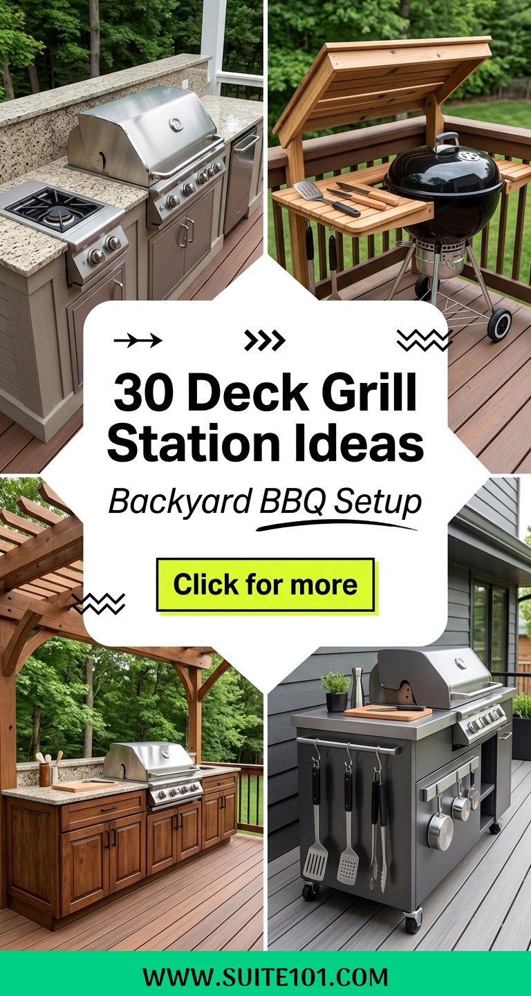30 Deck Grill Station Ideas Build Your Backyard BBQ Setup - 30 Deck Grill Station Ideas: Build Your Backyard BBQ Setup