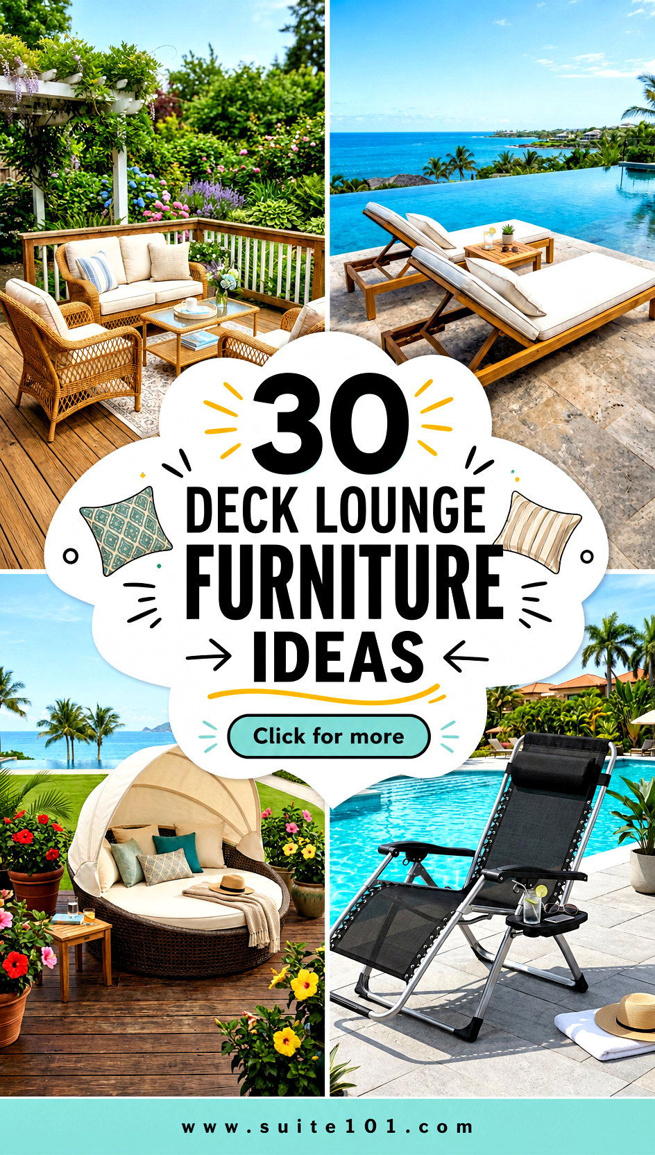 30 Deck Lounge Furniture Ideas Relax in Style With Seating - 30 Deck Lounge Furniture Ideas: Relax in Style With Seating