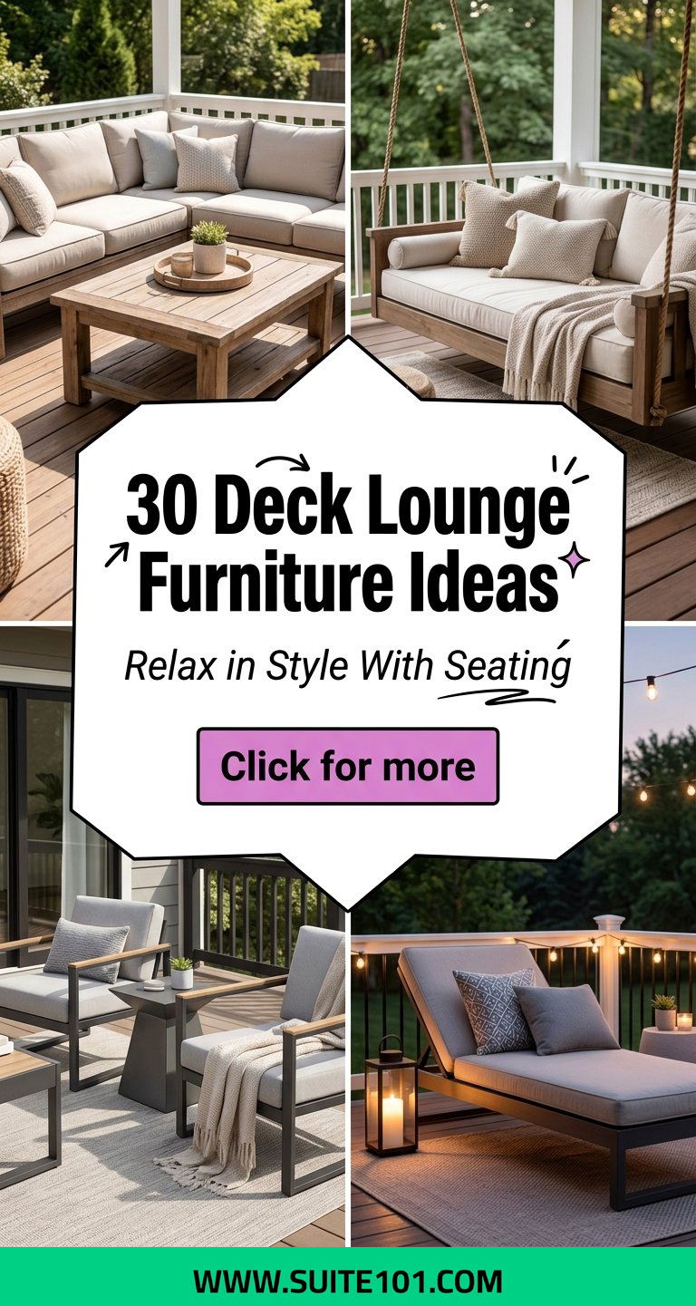 30 Deck Lounge Furniture Ideas Relax in Style With Seating - 30 Deck Lounge Furniture Ideas: Relax in Style With Seating