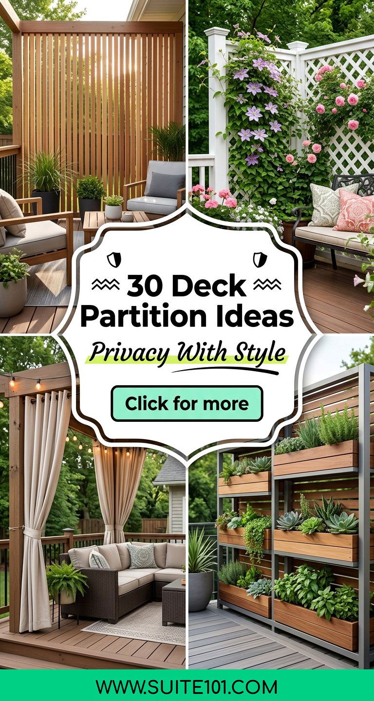 30 Deck Partition Ideas Privacy and Style for Your Layout - 30 Deck Partition Ideas: Privacy and Style for Your Layout