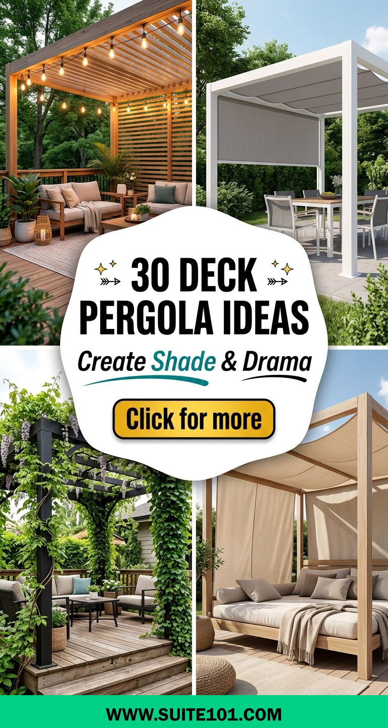30 Deck Pergola Ideas Create Shade Style and Outdoor Drama - 30 Deck Pergola Ideas: Create Shade, Style, and Outdoor Drama