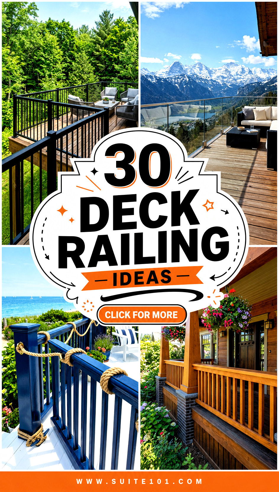 30 Deck Railing Ideas for Stylish Borders and Safer Steps - 30 Deck Railing Ideas for Stylish Borders and Safer Steps