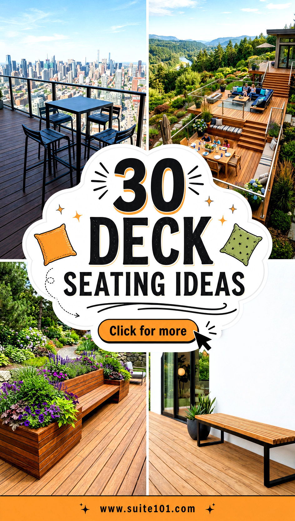 30 Deck Seating Ideas to Create Cozy Outdoor Lounging Zones - 30 Deck Seating Ideas to Create Cozy Outdoor Lounging Zones