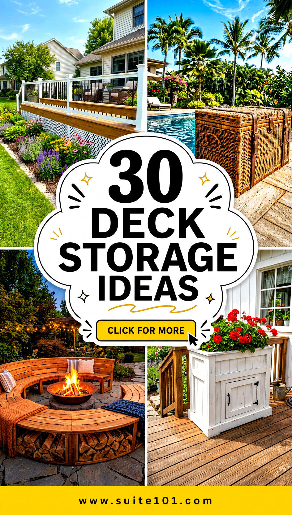 30 Deck Storage Ideas to Maximize Space Under Benches and Steps - 30 Deck Storage Ideas to Maximize Space Under Benches and Steps