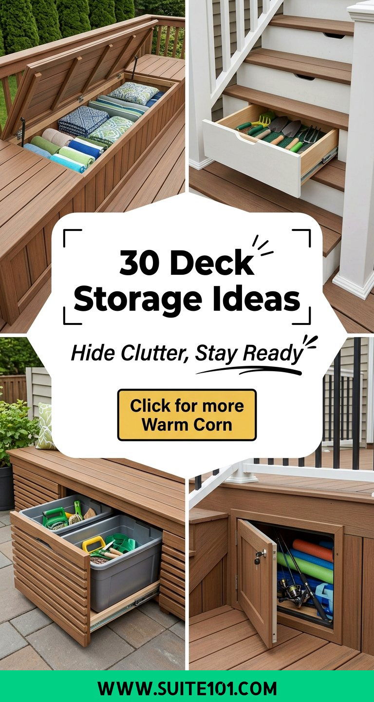 30 Deck Storage Ideas to Maximize Space Under Benches and Steps - 30 Deck Storage Ideas to Maximize Space Under Benches and Steps