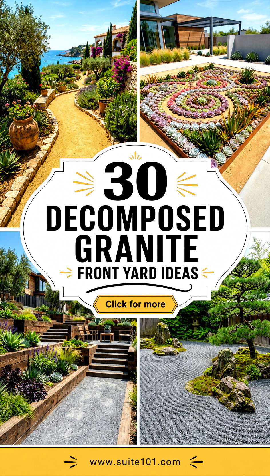30 Decomposed Granite Front Yard Ideas for Easy Curb Appeal - 30 Decomposed Granite Front Yard Ideas for Easy Curb Appeal