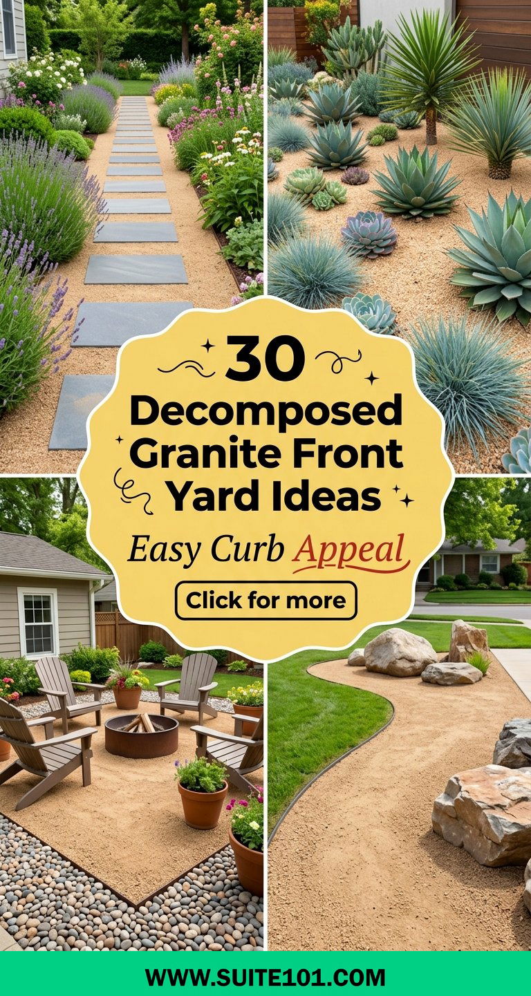 30 Decomposed Granite Front Yard Ideas for Easy Curb Appeal - 30 Decomposed Granite Front Yard Ideas for Easy Curb Appeal