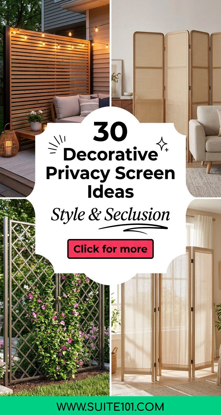 30 Decorative Privacy Screen Ideas Stylish Options to Try - 30 Decorative Privacy Screen Ideas: Stylish Options to Try