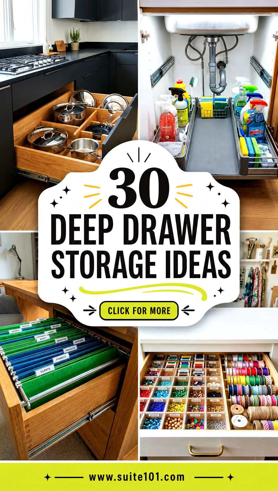 30 Deep Drawer Storage Ideas for an Organized Kitchen and Garage - 30 Deep Drawer Storage Ideas for an Organized Kitchen and Garage