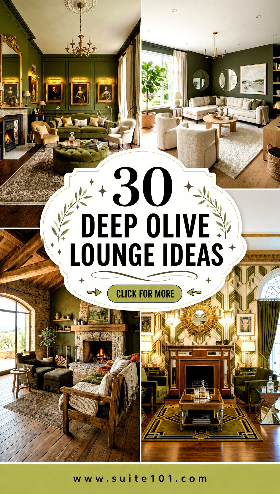 30 Deep Olive Lounge Ideas For Calming Style And Cozy Vibes - 30 Deep Olive Lounge Ideas For Calming Style And Cozy Vibes