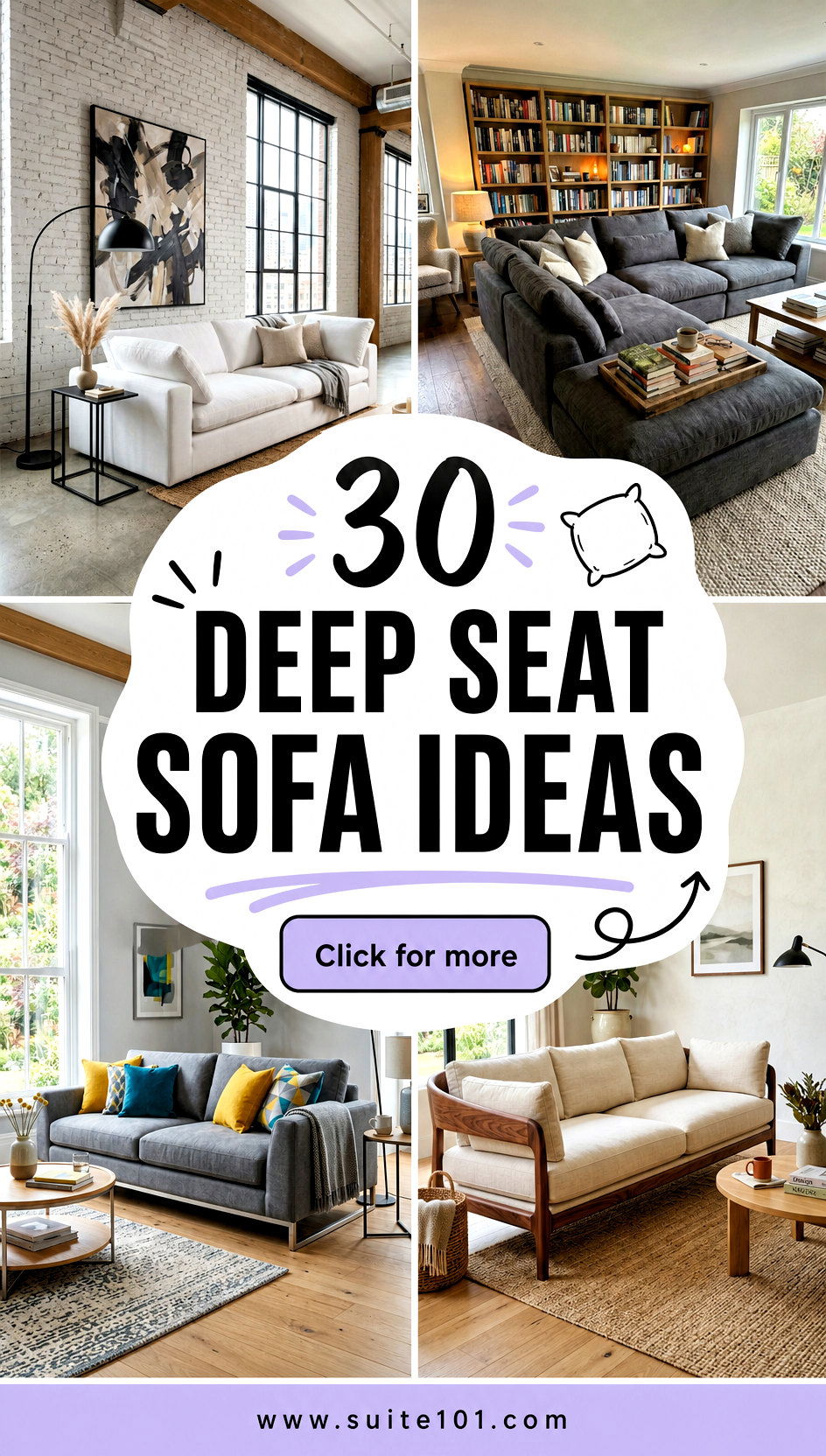 30 Deep Seat Sofa Ideas For Sink-In Comfort And Stylish Layouts - 30 Deep Seat Sofa Ideas For Sink-In Comfort And Stylish Layouts