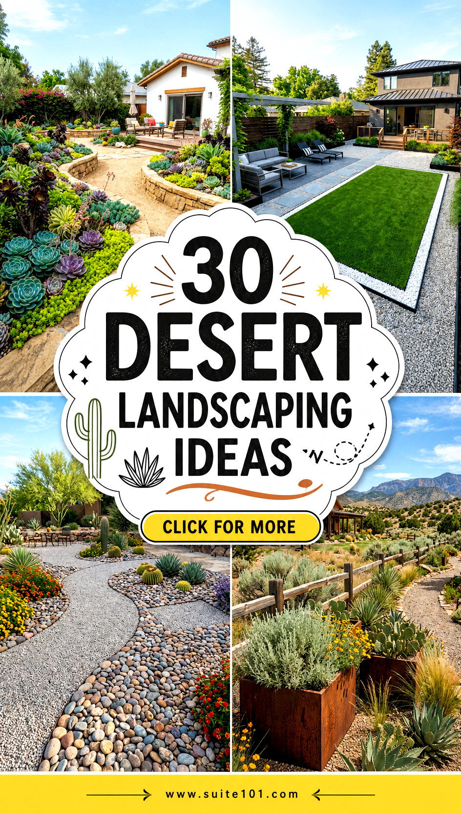 30 Desert Landscaping Ideas Low-Water Beauty for Every Yard - 30 Desert Landscaping Ideas: Low-Water Beauty for Every Yard