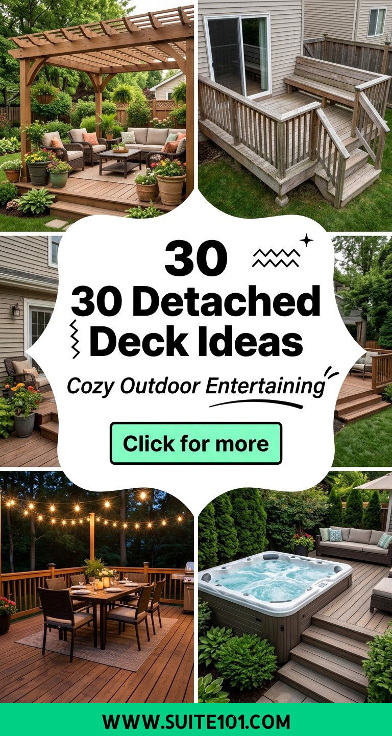 30 Detached Deck Ideas Build a Cozy Outdoor Entertaining Spot - 30 Detached Deck Ideas: Build a Cozy Outdoor Entertaining Spot