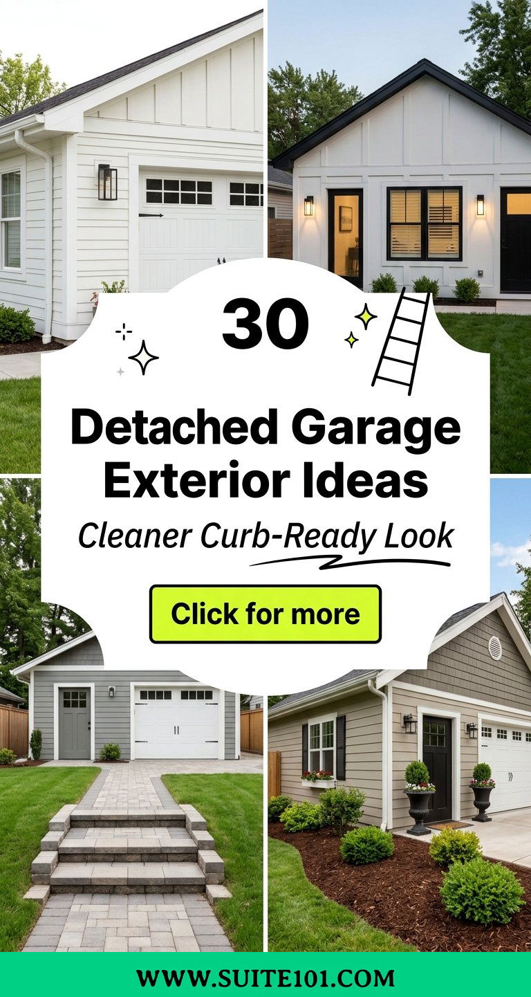 30 Detached Garage Exterior Ideas for a Cleaner Curb-Ready Look - 30 Detached Garage Exterior Ideas for a Cleaner, Curb-Ready Look