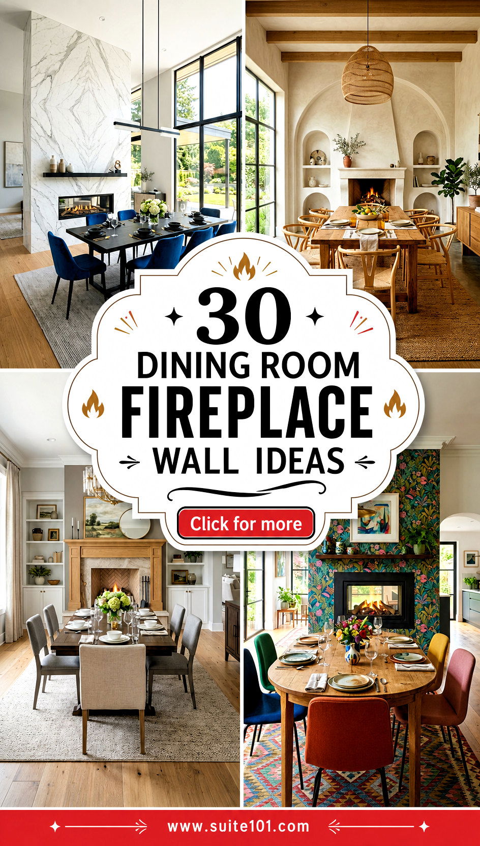30 Dining Room Fireplace Wall Ideas To Create Cozy Focus - 30 Dining Room Fireplace Wall Ideas To Create Cozy Focus