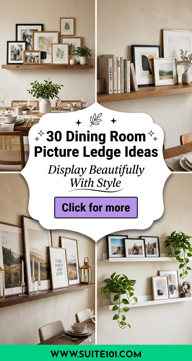30 Dining Room Picture Ledge Ideas To Display Beautifully - 30 Dining Room Picture Ledge Ideas To Display Beautifully