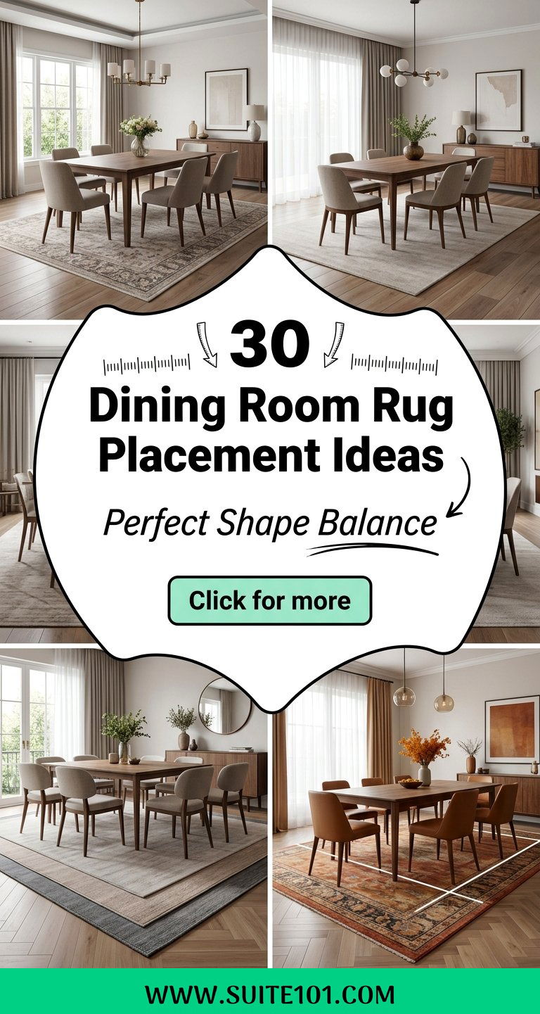 30 Dining Room Rug Placement Ideas For Perfect Shape Balance - 30 Dining Room Rug Placement Ideas For Perfect Shape Balance