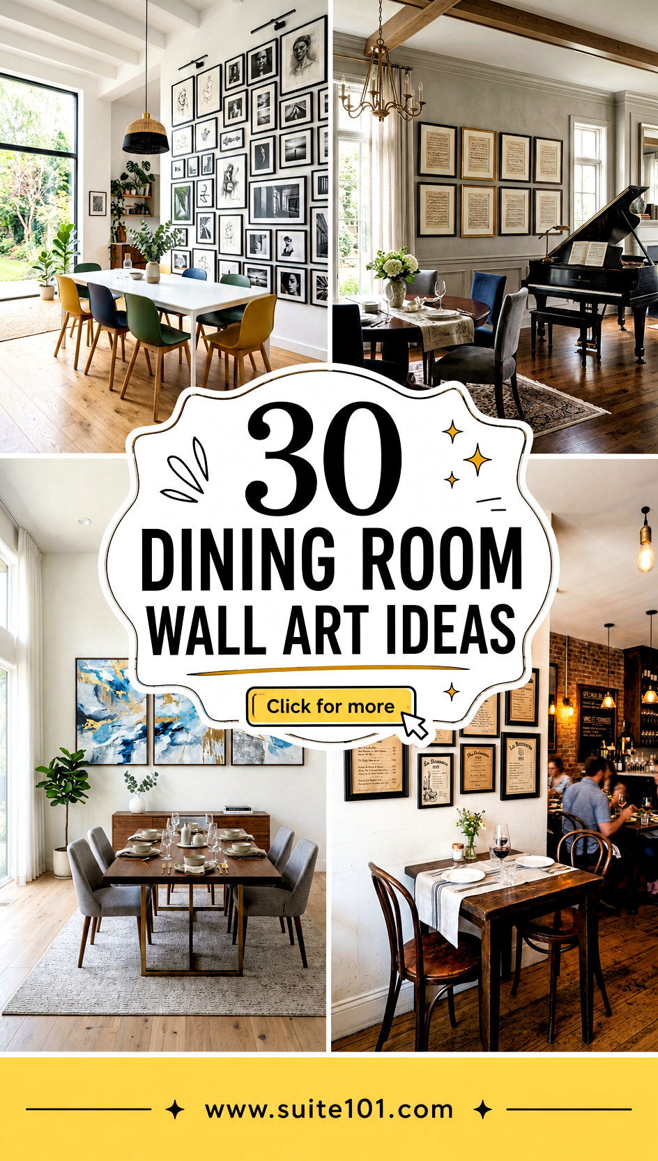 30 Dining Room Wall Art Ideas To Personalize Every Empty Space - 30 Dining Room Wall Art Ideas To Personalize Every Empty Space