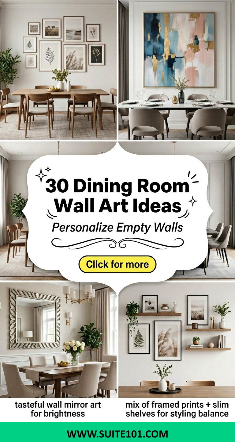 30 Dining Room Wall Art Ideas To Personalize Every Empty Space - 30 Dining Room Wall Art Ideas To Personalize Every Empty Space