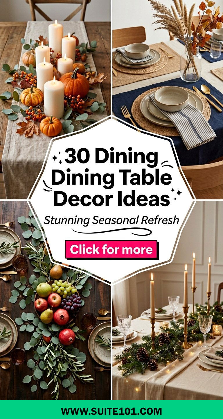 30 Dining Table Decor Ideas For A Stunning Seasonal Refresh - 30 Dining Table Decor Ideas For A Stunning Seasonal Refresh