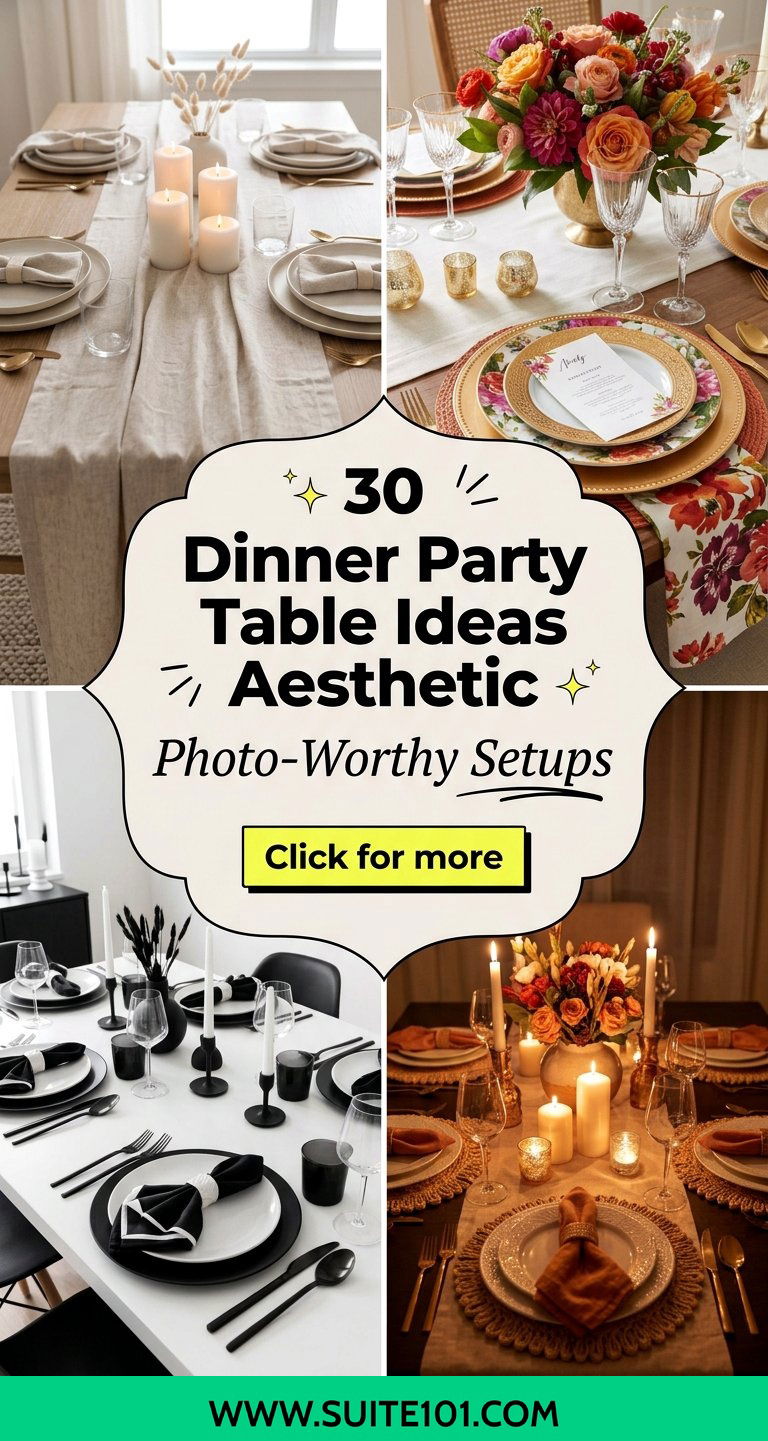 30 Dinner Party Table Ideas Aesthetic for Photo-Worthy Setups - 30 Dinner Party Table Ideas Aesthetic for Photo-Worthy Setups