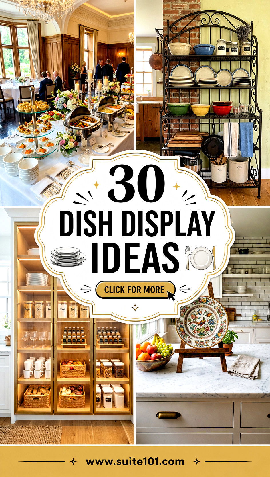 30 Dish Display Ideas That Make Your Table Feel Luxurious - 30 Dish Display Ideas That Make Your Table Feel Luxurious