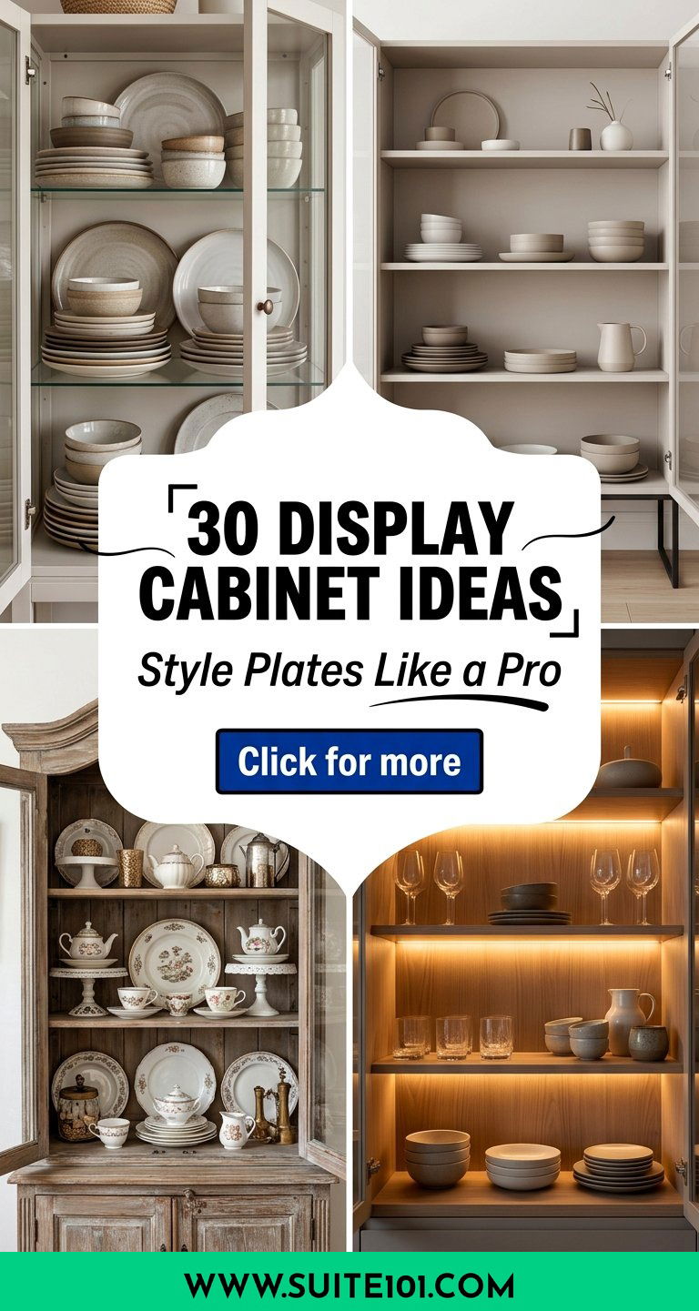 30 Display Cabinet Ideas to Style Plates Like a Pro at Home - 30 Display Cabinet Ideas to Style Plates Like a Pro at Home