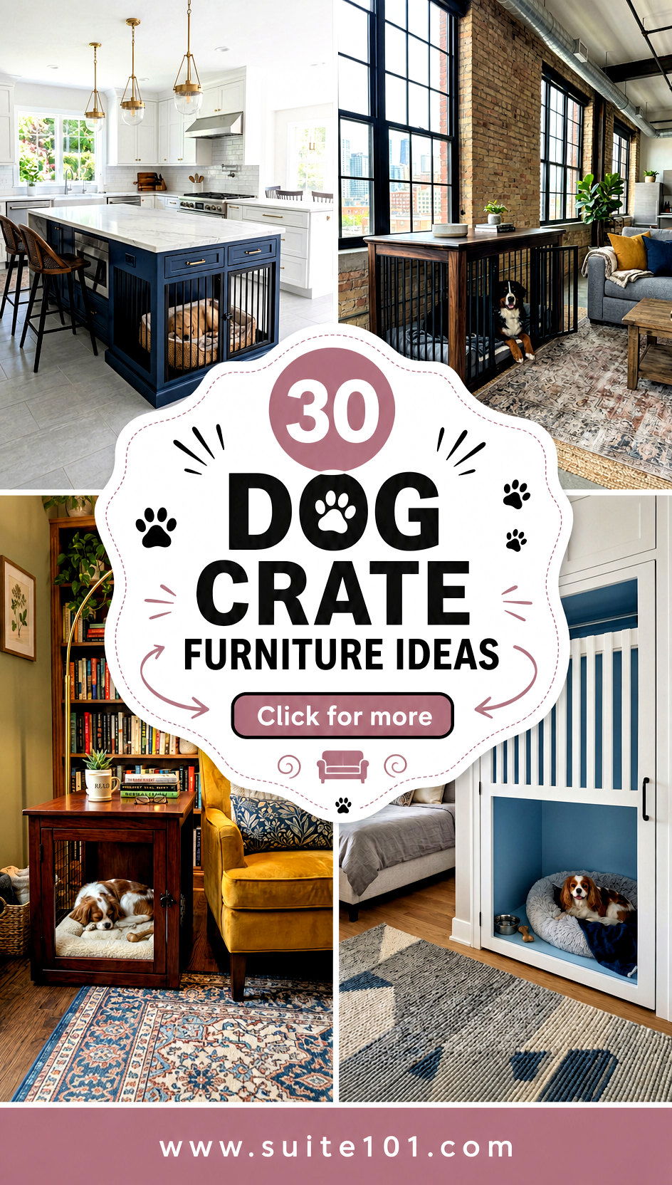 30 Dog Crate Furniture Ideas That Look Beautiful and Work Hard - 30 Dog Crate Furniture Ideas That Look Beautiful and Work Hard