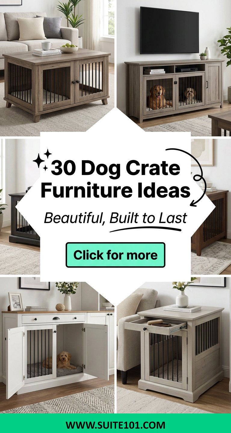 30 Dog Crate Furniture Ideas That Look Beautiful and Work Hard - 30 Dog Crate Furniture Ideas That Look Beautiful and Work Hard