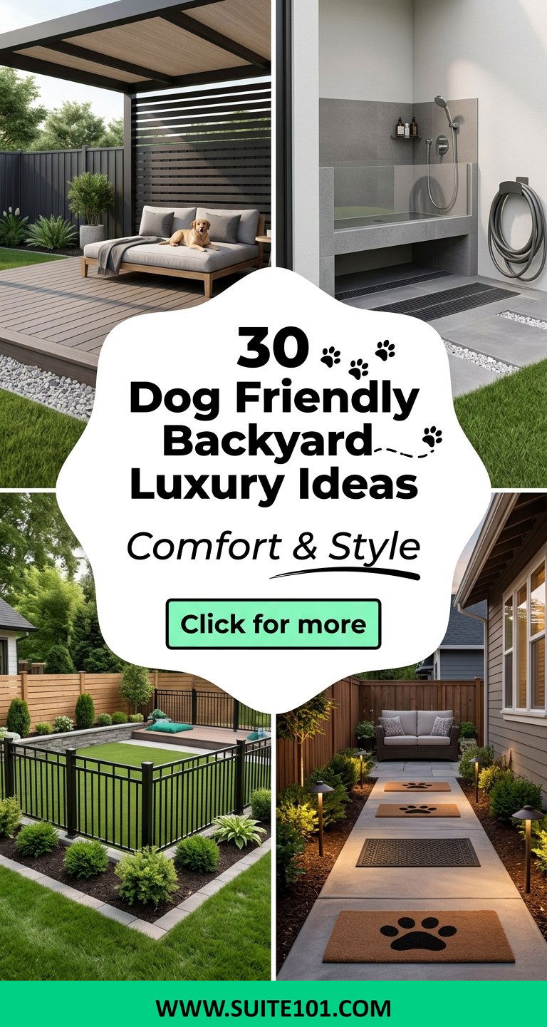 30 Dog Friendly Backyard Luxury Ideas for Comfort and Style - 30 Dog Friendly Backyard Luxury Ideas for Comfort & Style