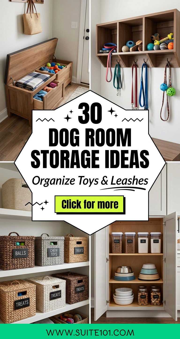 30 Dog Room Storage Ideas to Organize Toys Leashes and More - 30 Dog Room Storage Ideas to Organize Toys, Leashes, and More