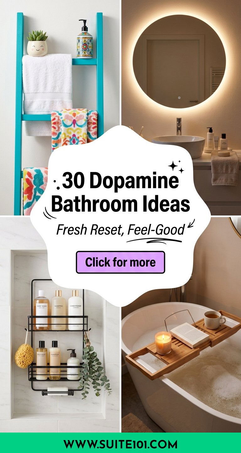 30 Dopamine Bathroom Ideas for a Fresh Feel-Good Reset at Home - 30 Dopamine Bathroom Ideas for a Fresh, Feel-Good Reset at Home
