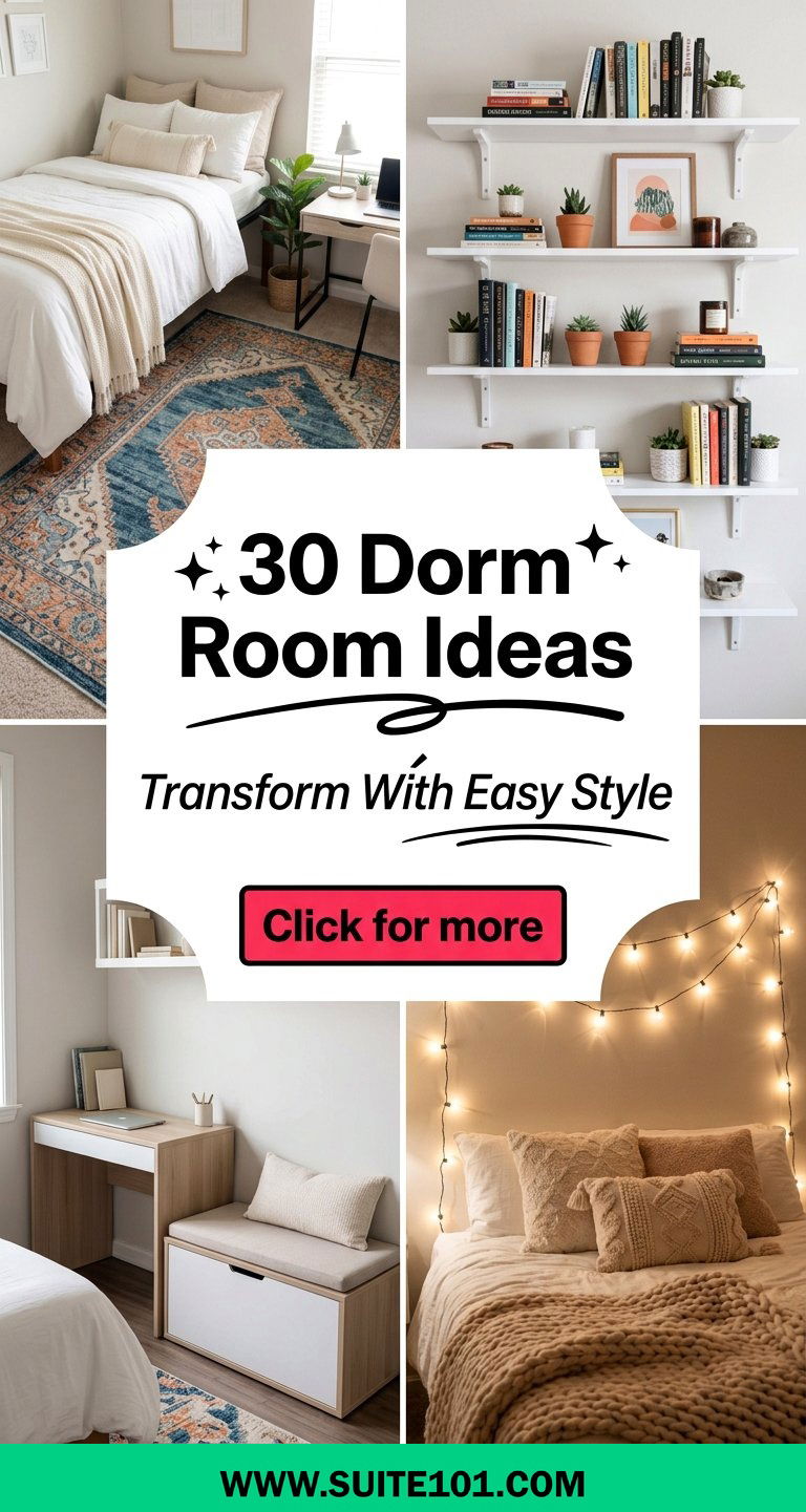 30 Dorm Room Ideas Transform Your Space with Style Easily - 30 Dorm Room Ideas: Transform Your Space with Style Easily