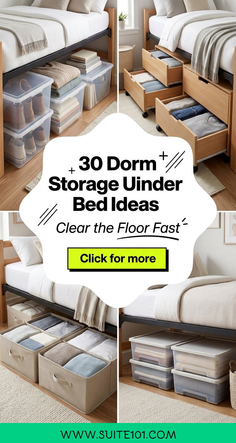 30 Dorm Storage Under Bed Ideas Clear the Floor Fast Today - 30 Dorm Storage Under Bed Ideas: Clear the Floor Fast Today