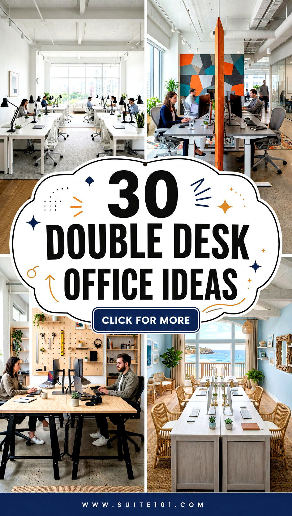 30 Double Desk Office Ideas Create a Productive Work Zone - 30 Double Desk Office Ideas: Create a Productive Work Zone