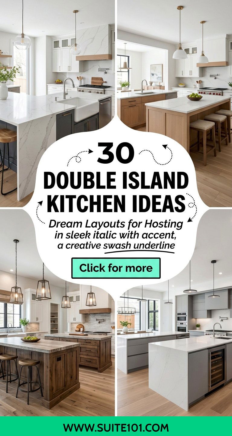 30 Double Island Kitchen Ideas Dream Layouts for Hosting - 30 Double Island Kitchen Ideas: Dream Layouts for Hosting