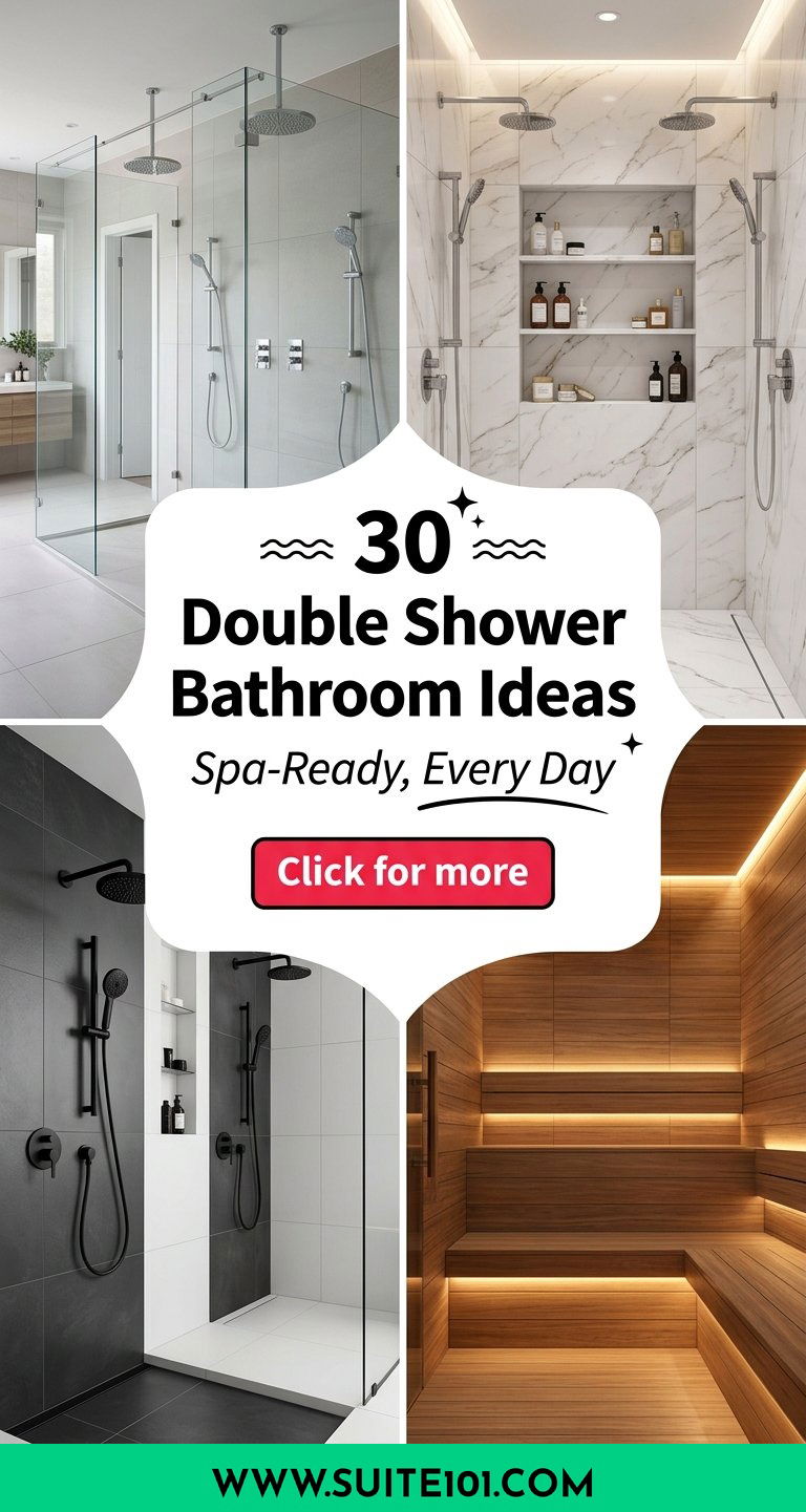 30 Double Shower Bathroom Ideas for a Luxury Spa-Ready Look - 30 Double Shower Bathroom Ideas for a Luxury, Spa-Ready Look