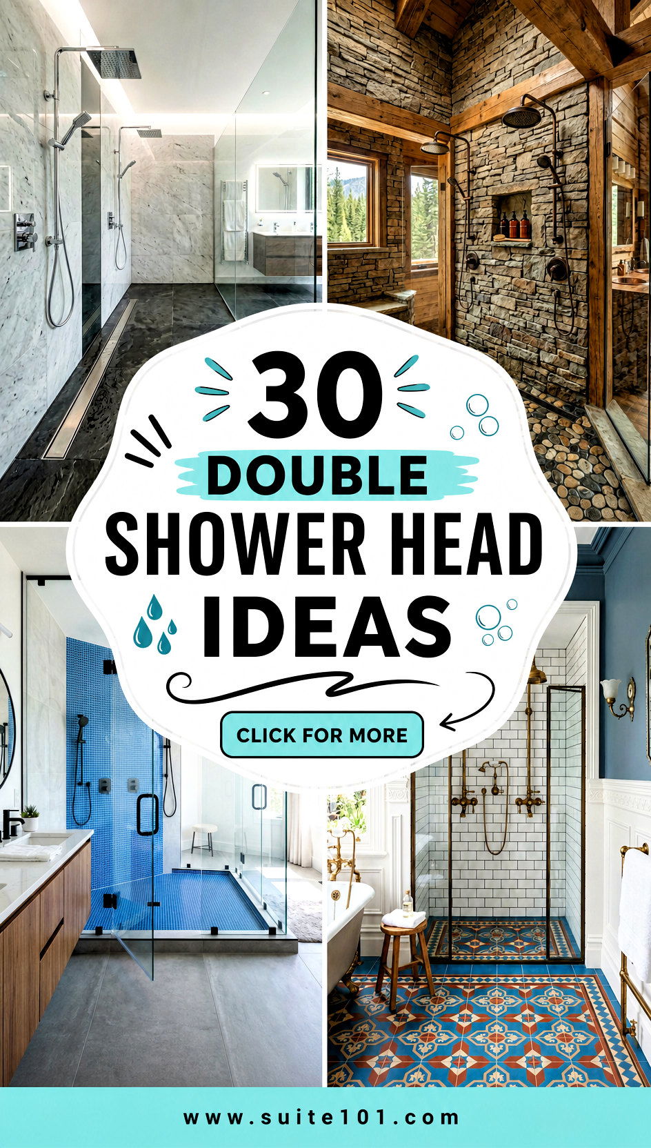 30 Double Shower Head Ideas Spa-Style Comfort for Every Morning - 30 Double Shower Head Ideas: Spa-Style Comfort for Every Morning