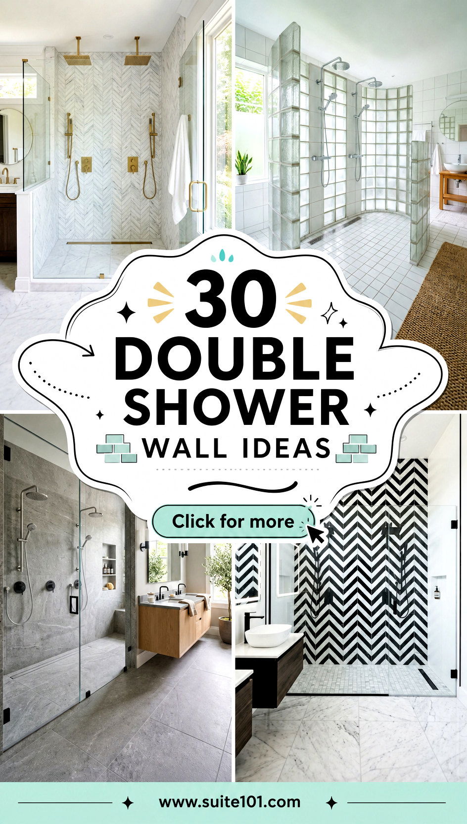 30 Double Shower Wall Ideas for Tile Storage and Style - 30 Double Shower Wall Ideas for Tile, Storage, and Style